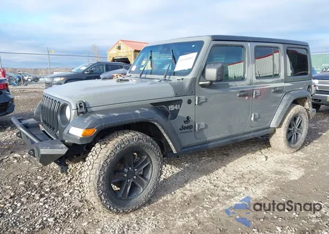 2021 Jeep Wrangler Unlimited Sport Altitude 4X4 из США, поврежденный, VIN 1C4HJXDN7MW814115